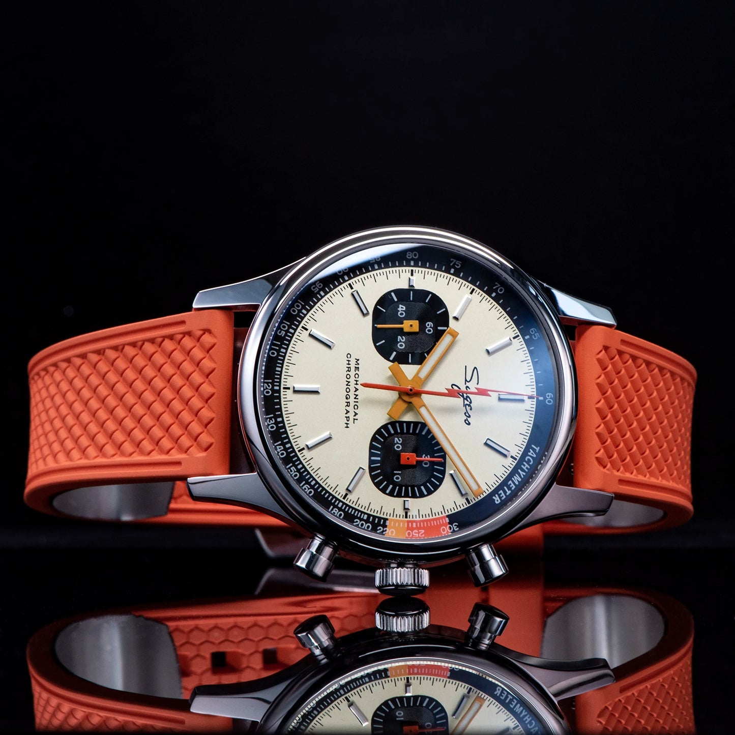 Sugess Pilot Watch Origin Movement Swanneck Wristwatch Mechanical