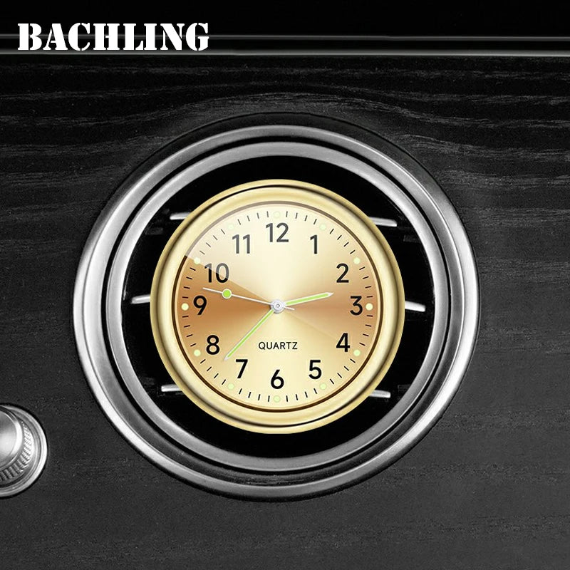 Automobile Air Outlet Dashboard Clock, Stick-On Electronic Noctilucent Accessories For Car Auto Dashboard Clock In Car