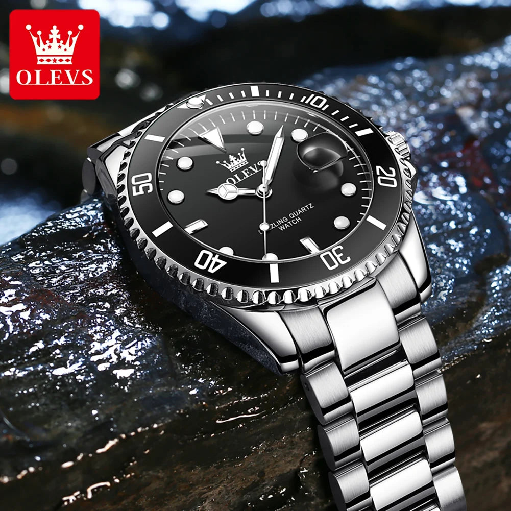 OLEVS Man Watch Original Brand Waterproof Quartz