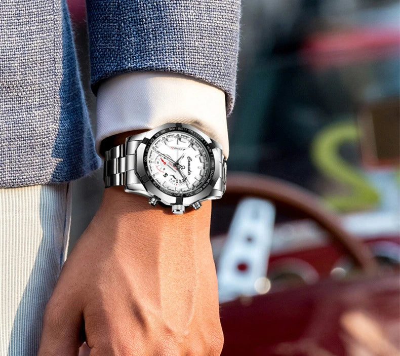 Fashion Luxury Mens Watches Automatic Movement Hollow Out Business