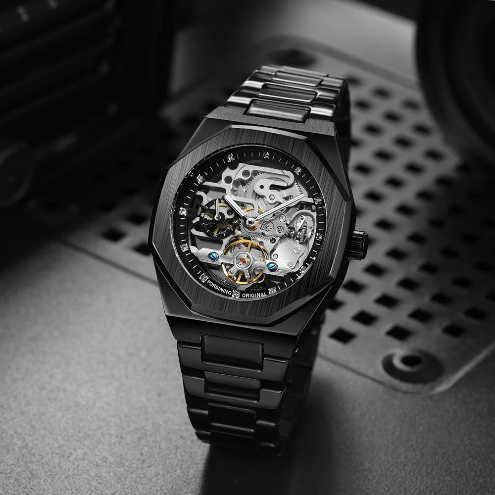 Forsining Silver Automatic Watch Men