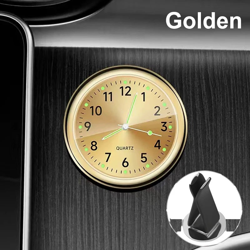 Automobile Air Outlet Dashboard Clock, Stick-On Electronic Noctilucent Accessories For Car Auto Dashboard Clock In Car