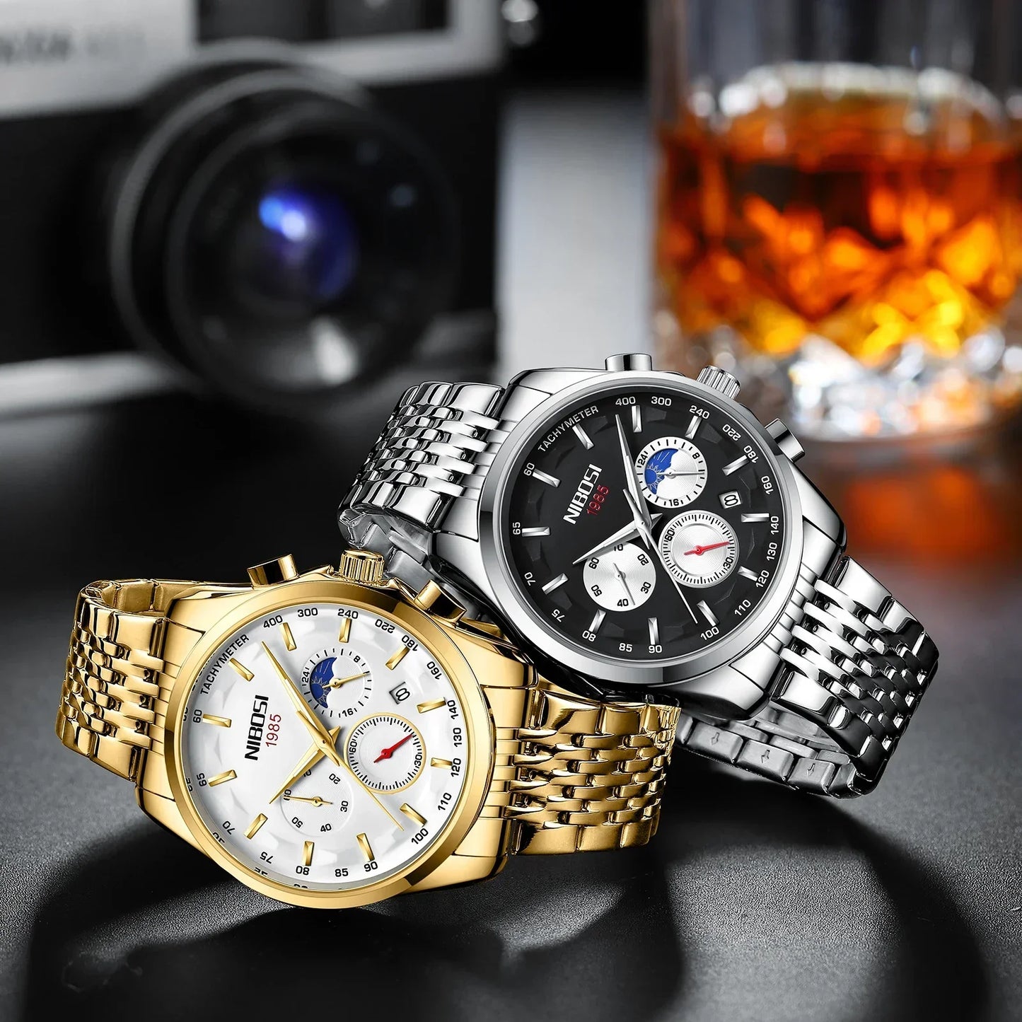 NIBOSI New Men's Watches Top Luxury Quartz Watch For Men Automatic