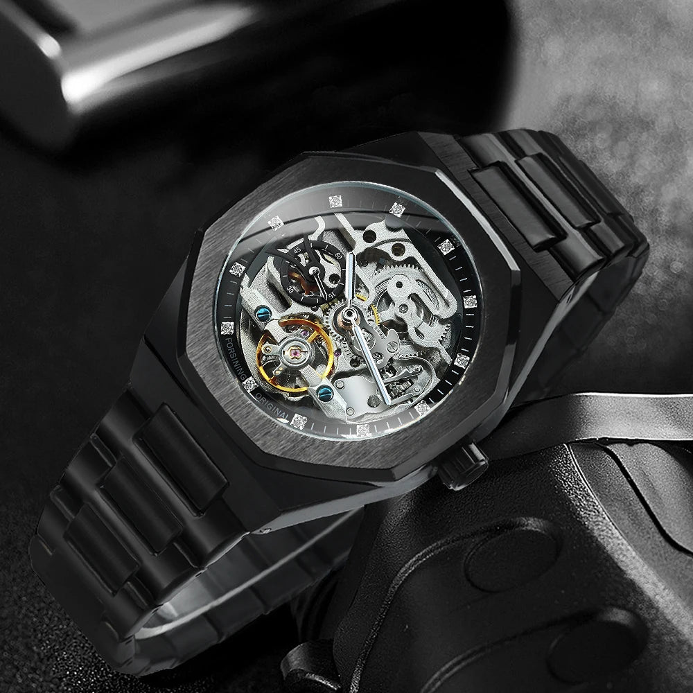 Forsining Silver Automatic Watch Men