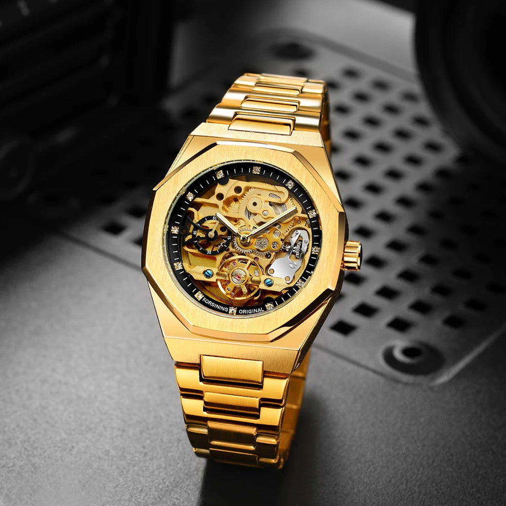 Forsining Silver Automatic Watch Men