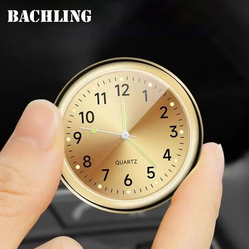 Automobile Air Outlet Dashboard Clock, Stick-On Electronic Noctilucent Accessories For Car Auto Dashboard Clock In Car