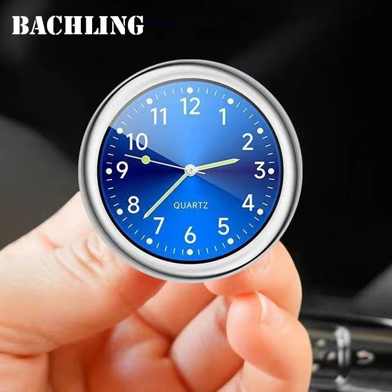 Automobile Air Outlet Dashboard Clock, Stick-On Electronic Noctilucent Accessories For Car Auto Dashboard Clock In Car