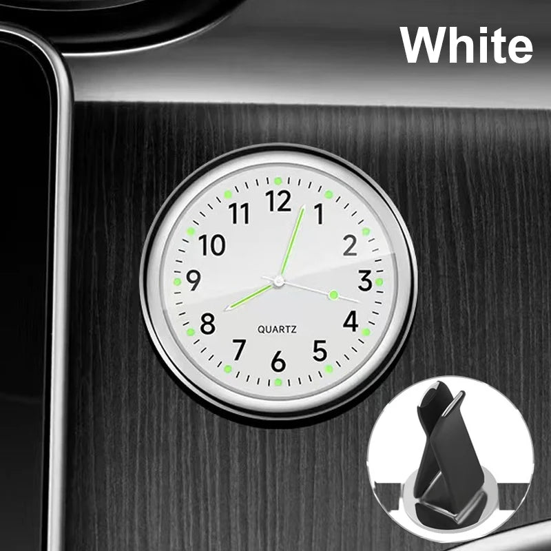 Automobile Air Outlet Dashboard Clock, Stick-On Electronic Noctilucent Accessories For Car Auto Dashboard Clock In Car