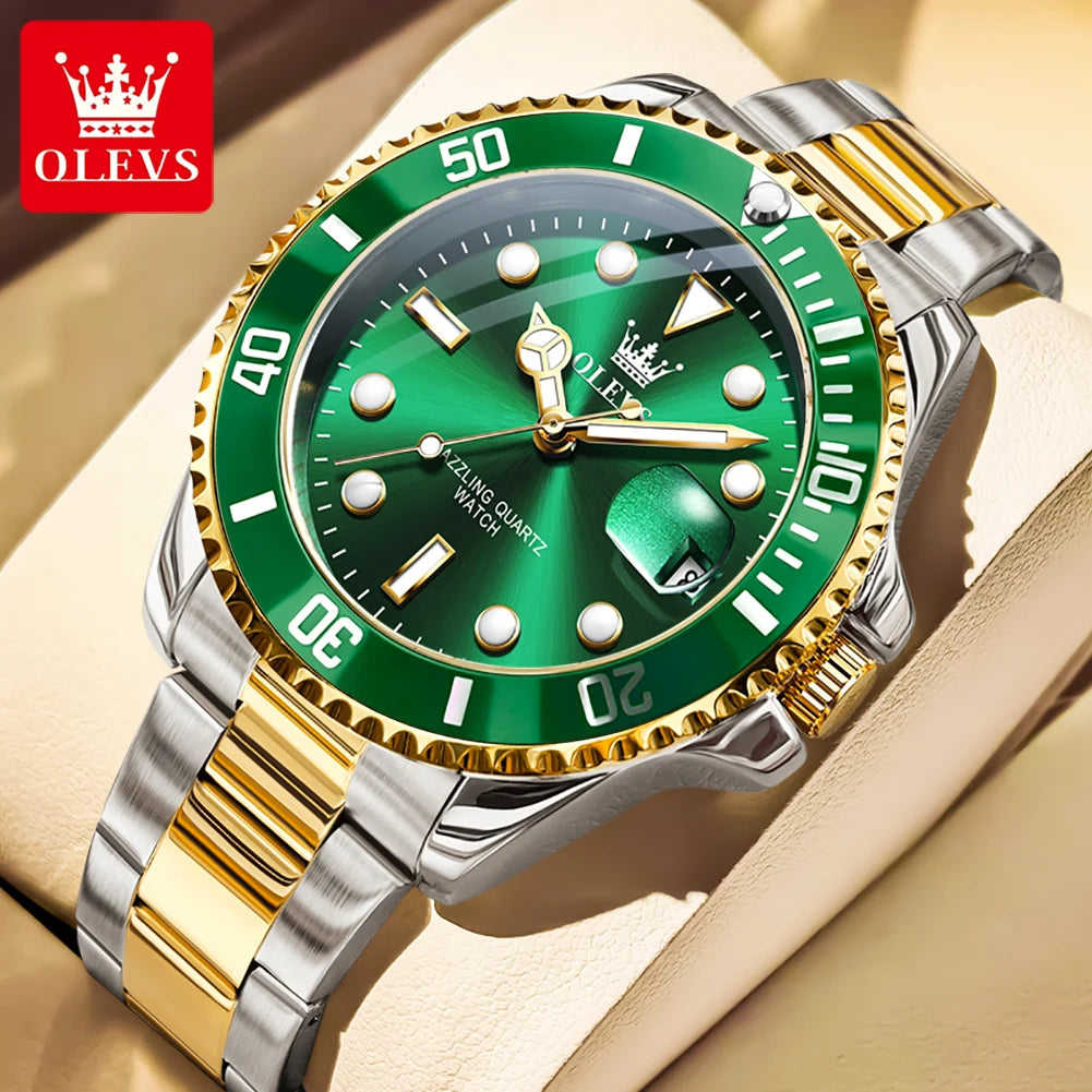 OLEVS Man Watch Original Brand Waterproof Quartz