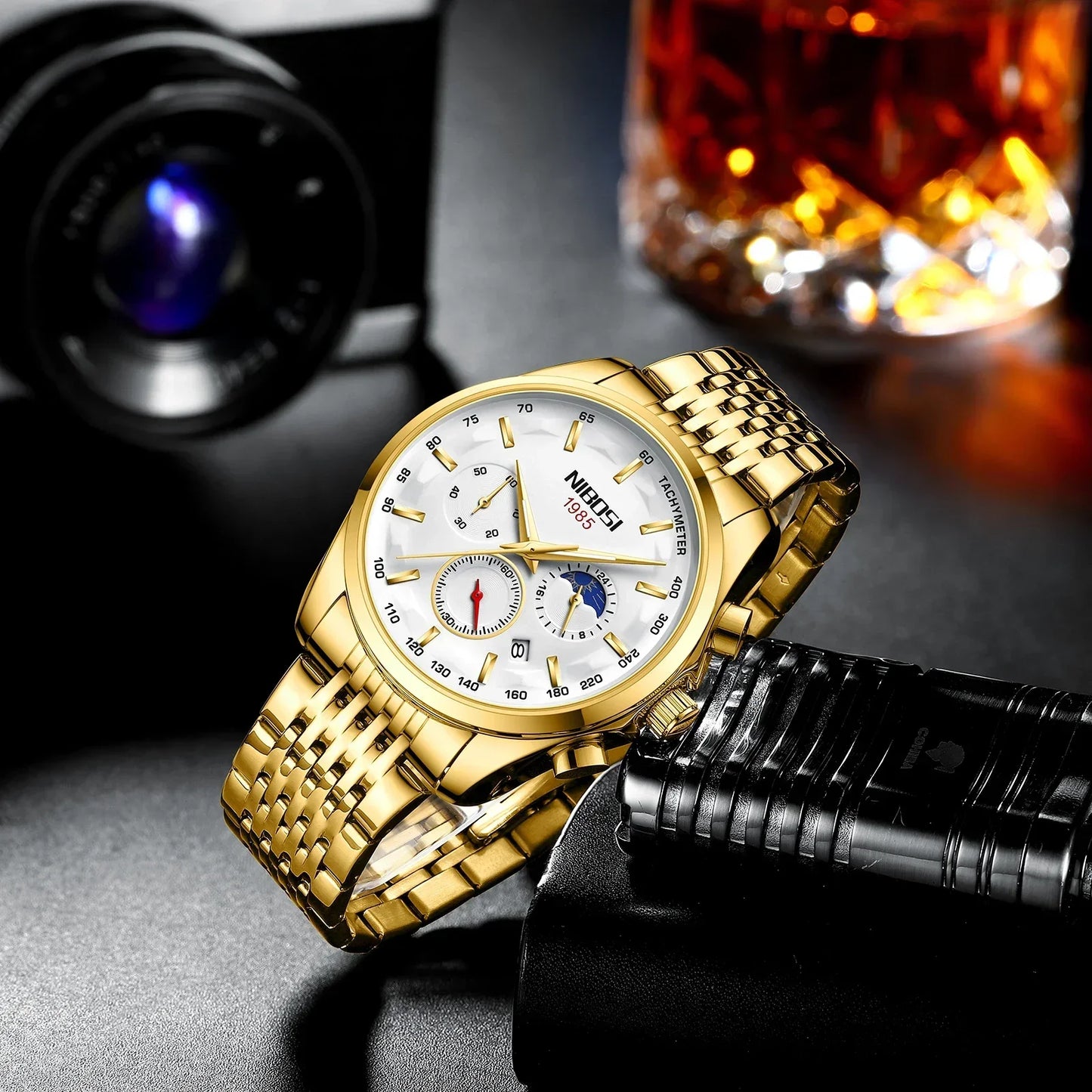NIBOSI New Men's Watches Top Luxury Quartz Watch For Men Automatic