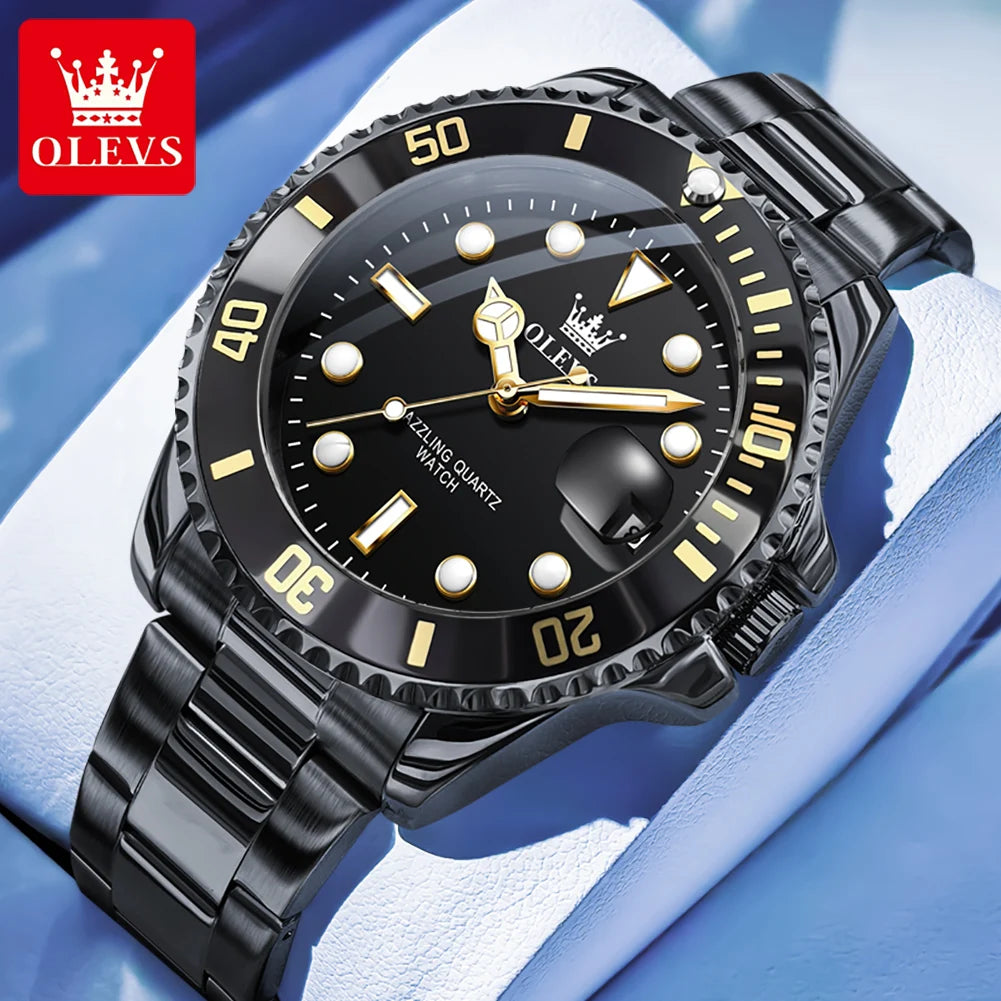 OLEVS Man Watch Original Brand Waterproof Quartz