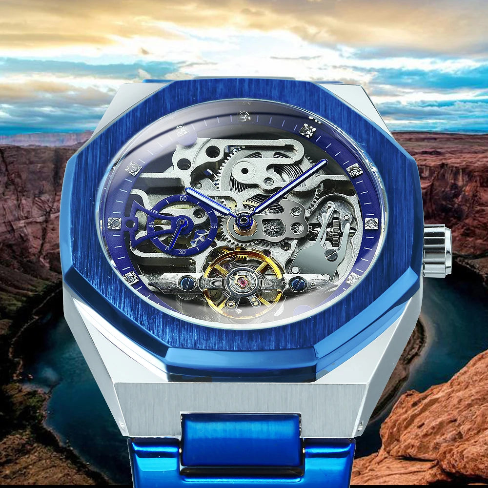 Forsining Silver Automatic Watch Men