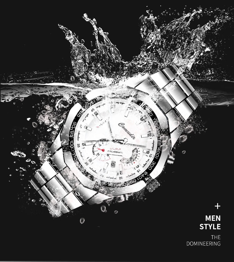 Fashion Luxury Mens Watches Automatic Movement Hollow Out Business
