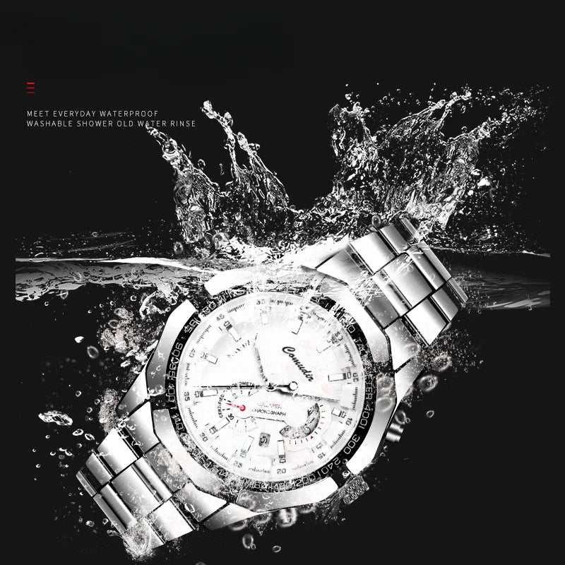 Fashion Luxury Mens Watches Automatic Movement Hollow Out Business