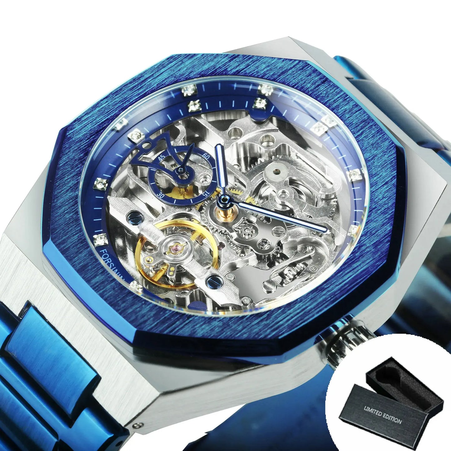 Forsining Silver Automatic Watch Men