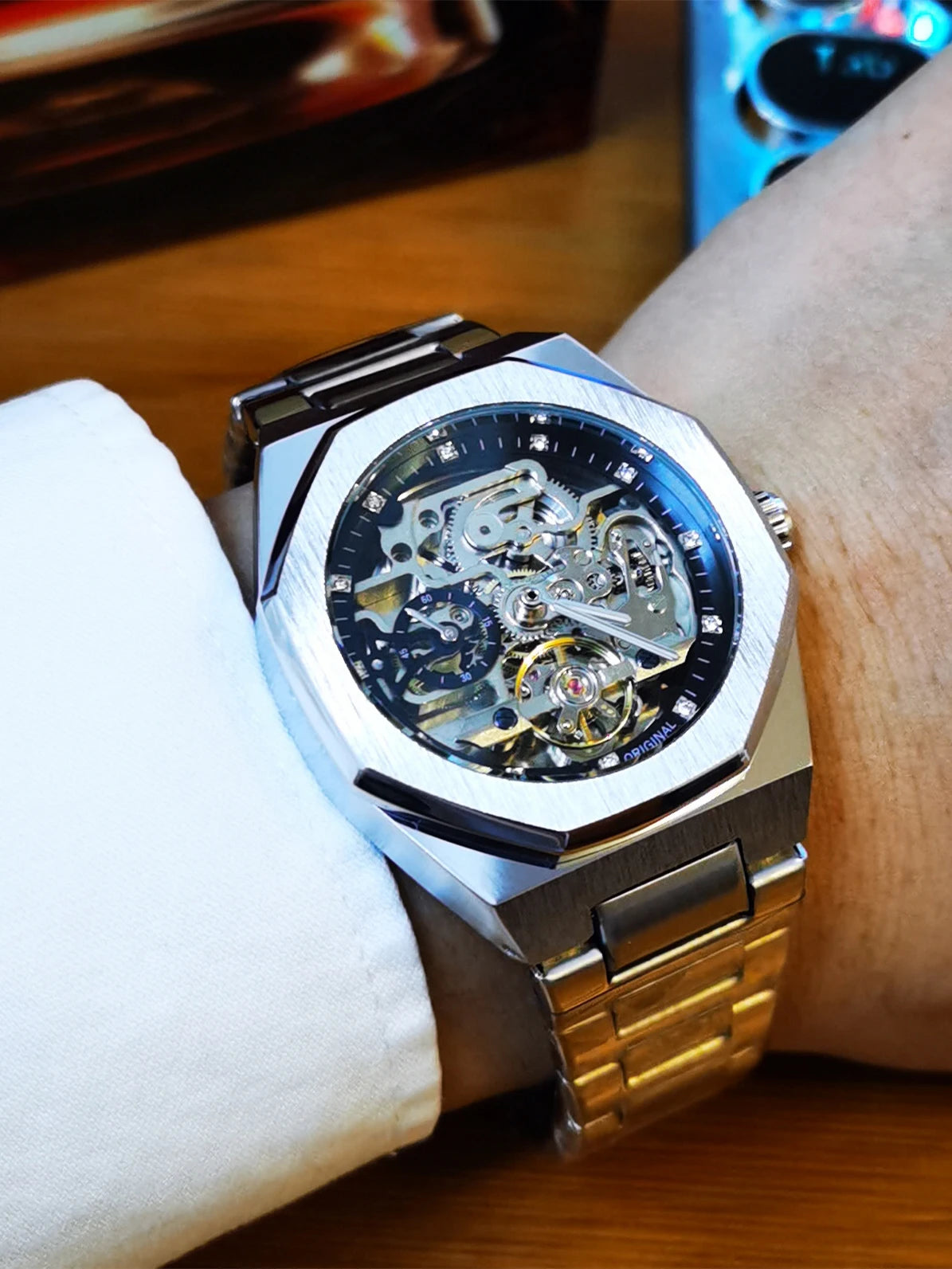 Forsining Silver Automatic Watch Men