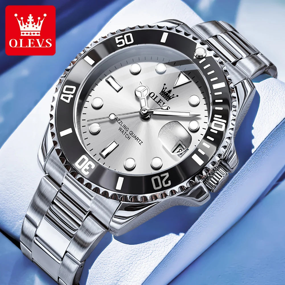 OLEVS Man Watch Original Brand Waterproof Quartz