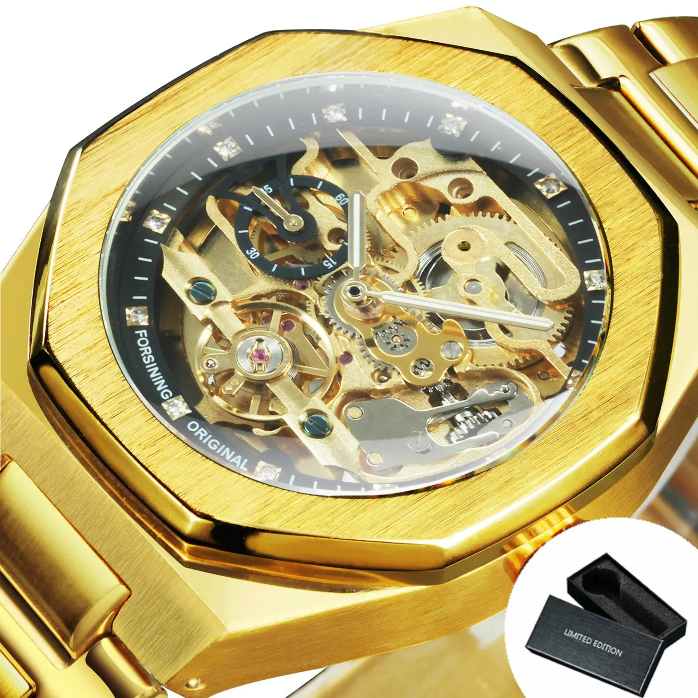 Forsining Silver Automatic Watch Men