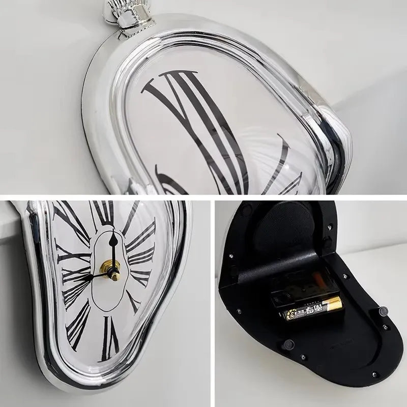 Distorted Clock Interior Wall Clock