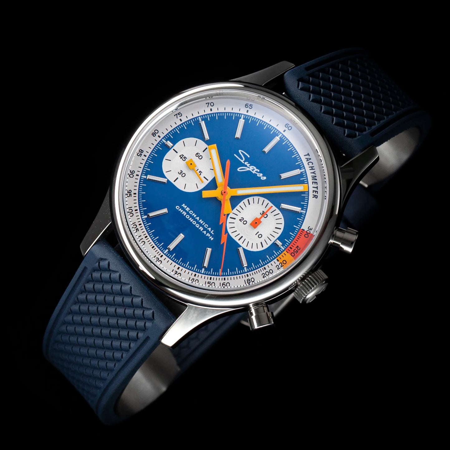 Sugess Pilot Watch Origin Movement Swanneck Wristwatch Mechanical