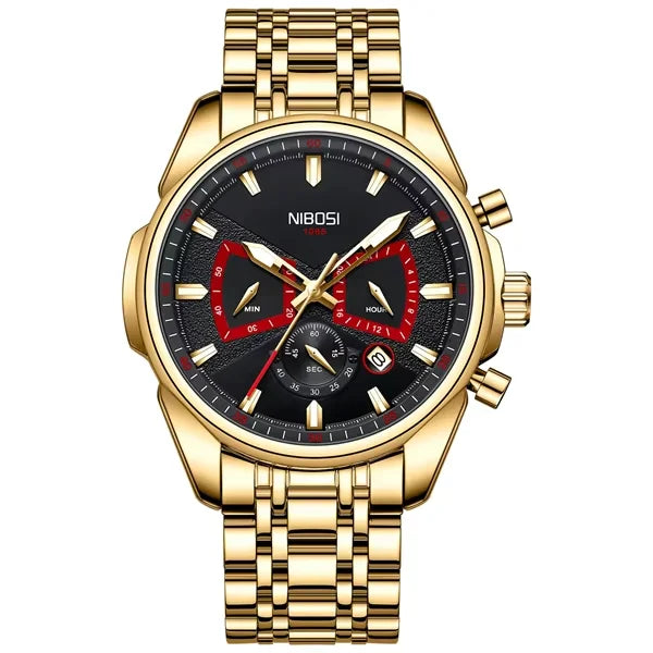 NIBOSI New Men's Watches Top Luxury Quartz Watch For Men Automatic