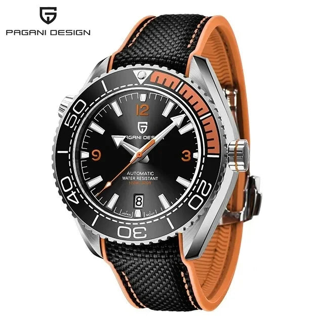 Bezel men mechanical wristwatches
