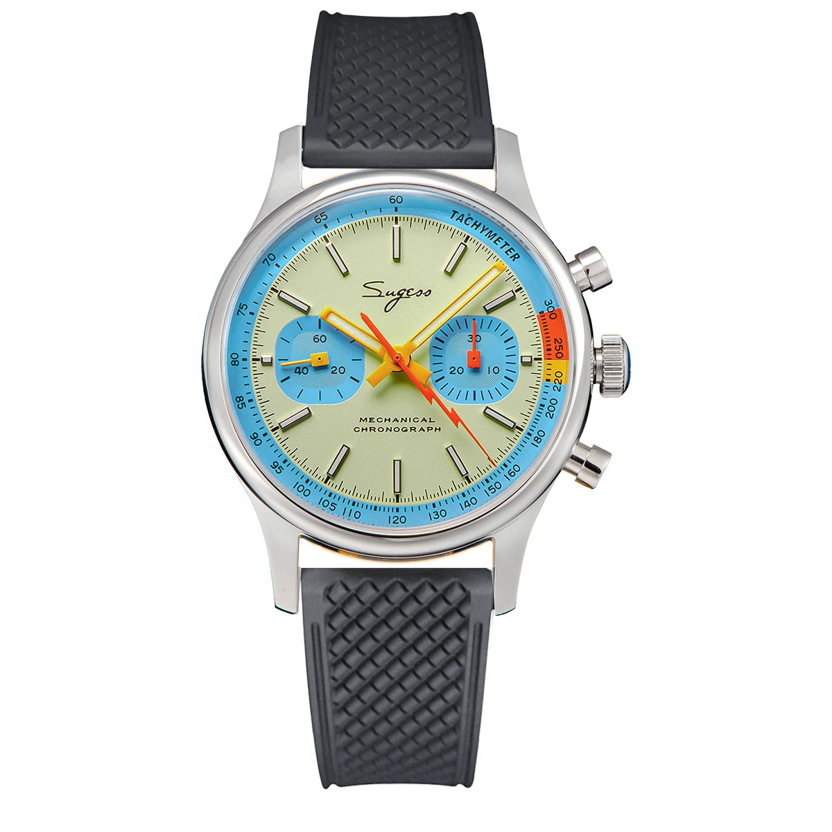 Sugess Pilot Watch Origin Movement Swanneck Wristwatch Mechanical