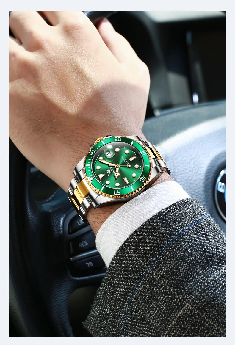 OLEVS Man Watch Original Brand Waterproof Quartz