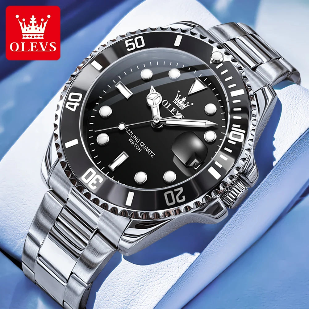 OLEVS Man Watch Original Brand Waterproof Quartz
