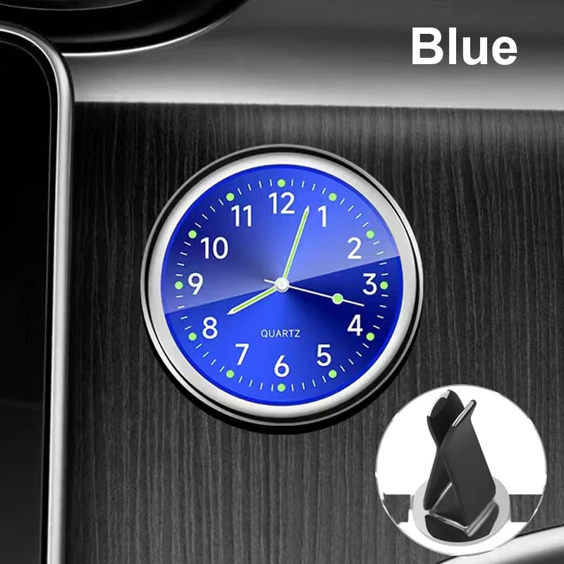 Automobile Air Outlet Dashboard Clock, Stick-On Electronic Noctilucent Accessories For Car Auto Dashboard Clock In Car