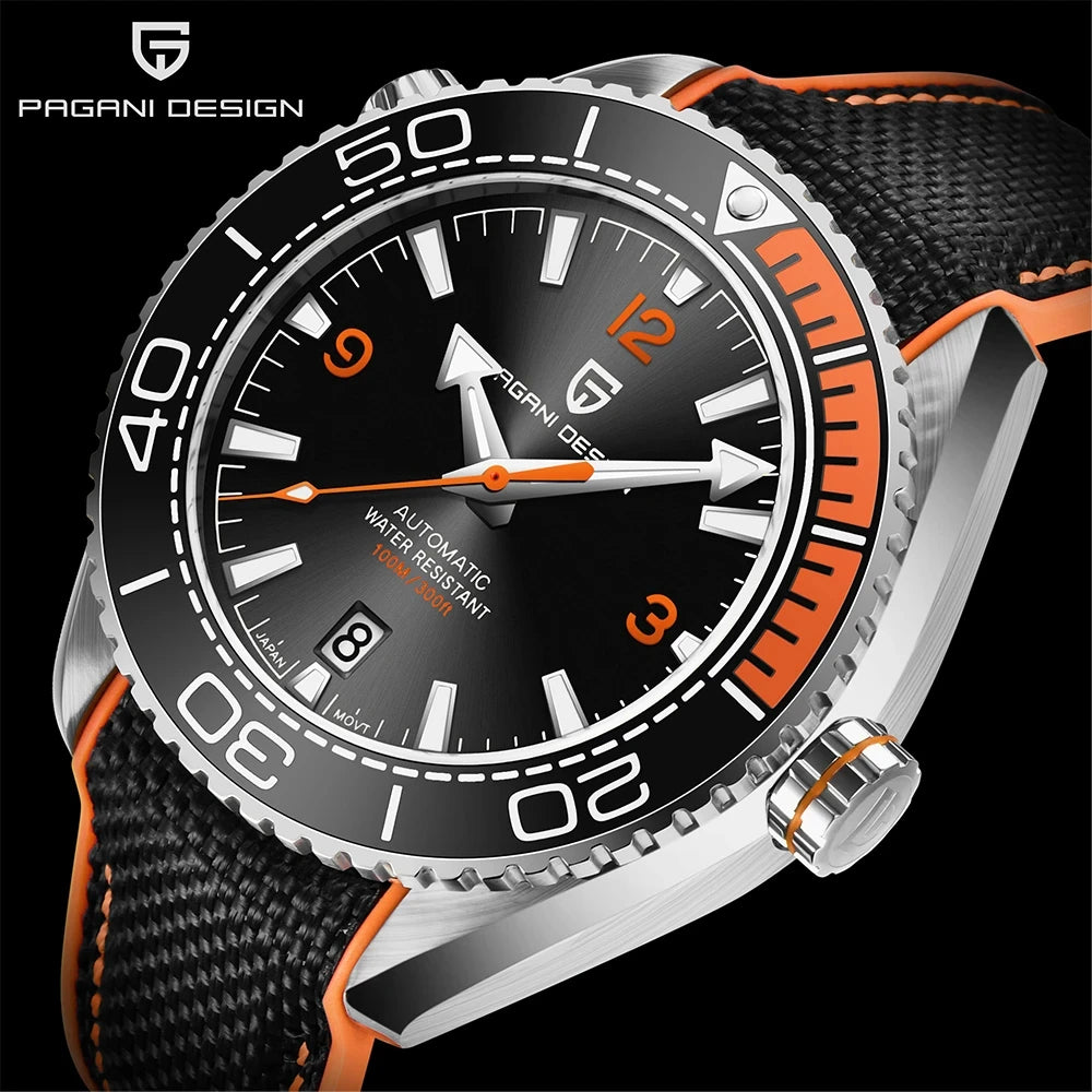 Bezel men mechanical wristwatches