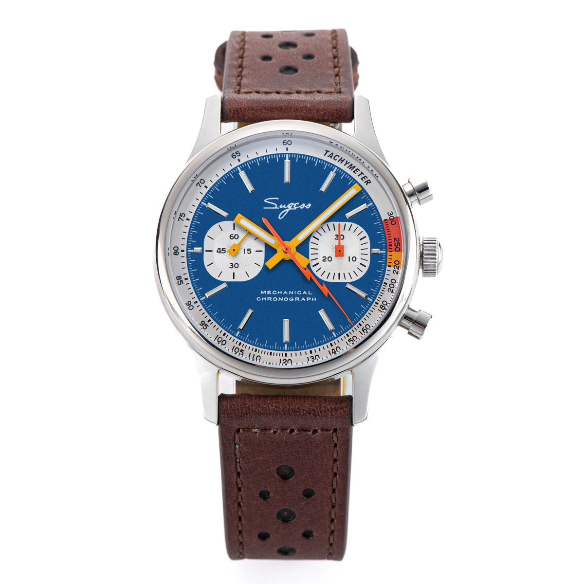 Sugess Pilot Watch Origin Movement Swanneck Wristwatch Mechanical