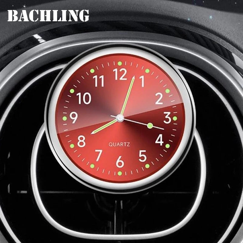 Automobile Air Outlet Dashboard Clock, Stick-On Electronic Noctilucent Accessories For Car Auto Dashboard Clock In Car