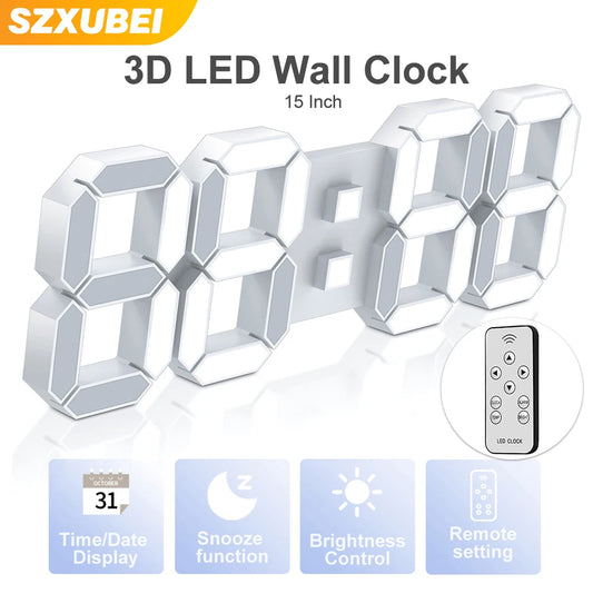 3D LED Wall Clock