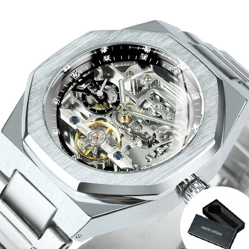 Forsining Silver Automatic Watch Men