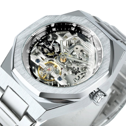 Forsining Silver Automatic Watch Men