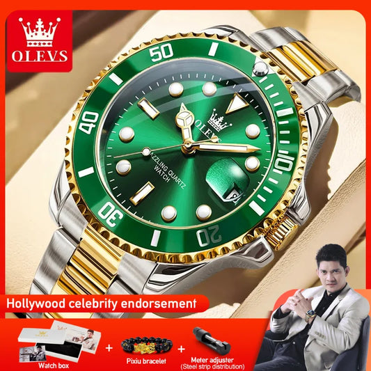 OLEVS Man Watch Original Brand Waterproof Quartz