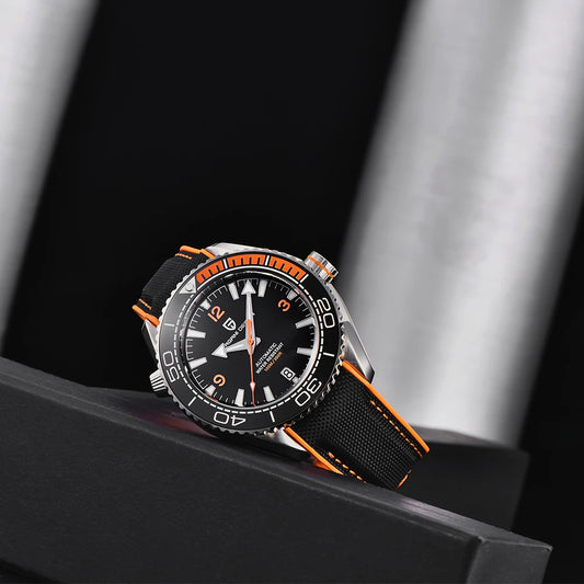Bezel men mechanical wristwatches