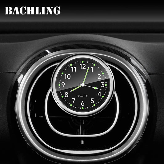 Automobile Air Outlet Dashboard Clock, Stick-On Electronic Noctilucent Accessories For Car Auto Dashboard Clock In Car