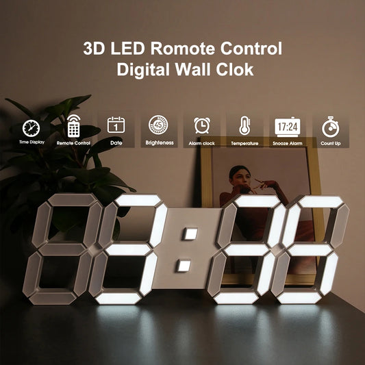 3D LED Wall Clock